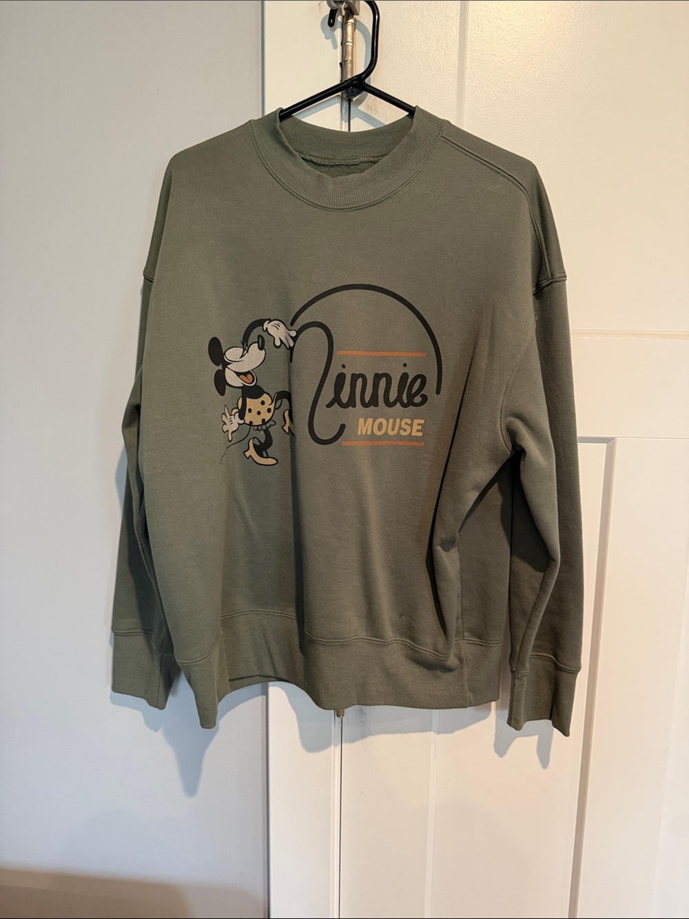 Minnie Mouse Olive Graphic Sweatshirt